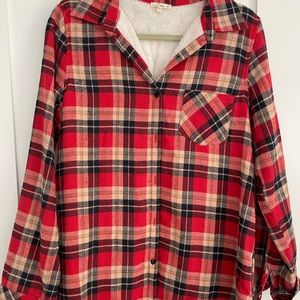 Sherpa lined flannel